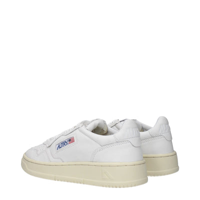 Autry Weiße Leder-Low Tops