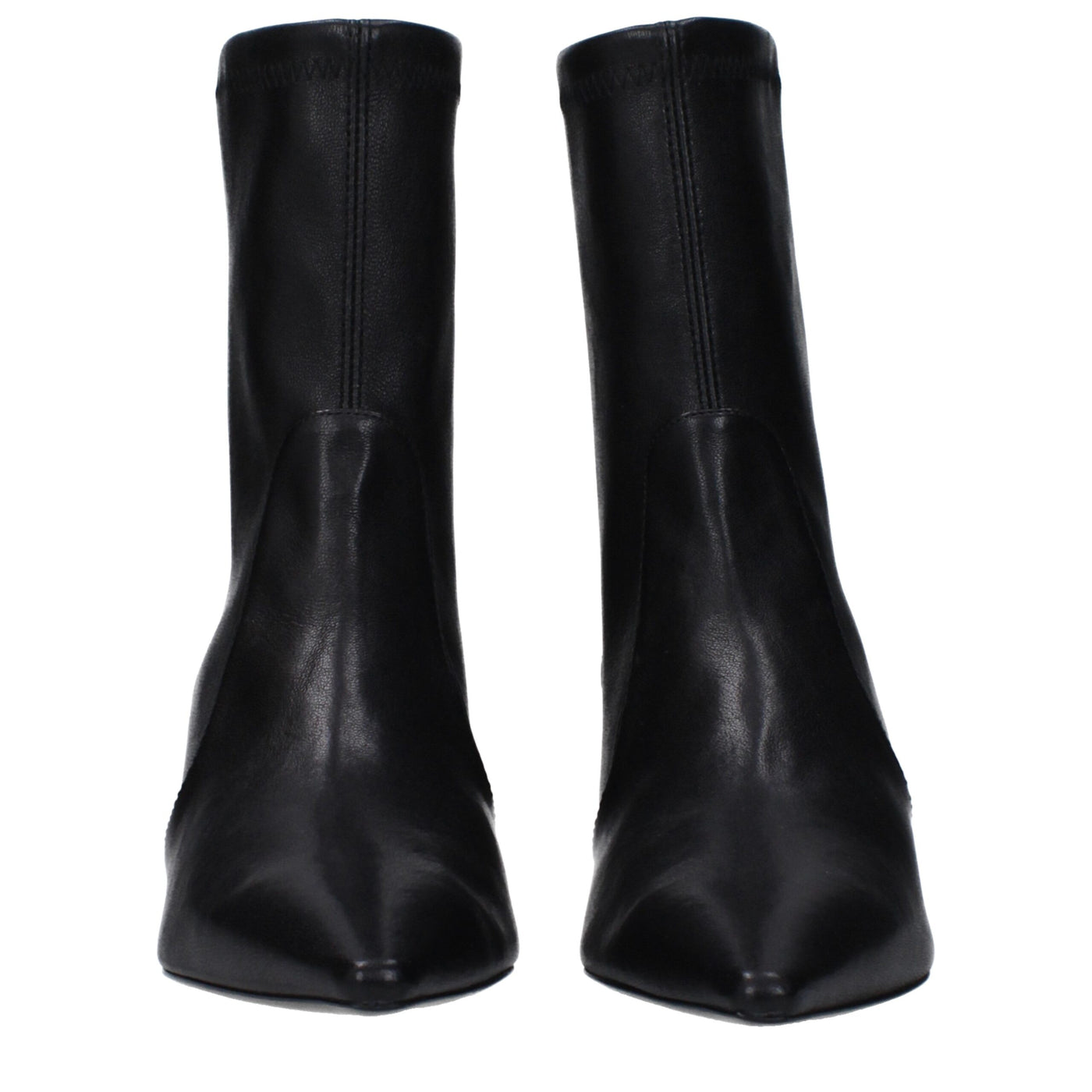 Stuart Weitzman Schwarze Lederstiefeletten