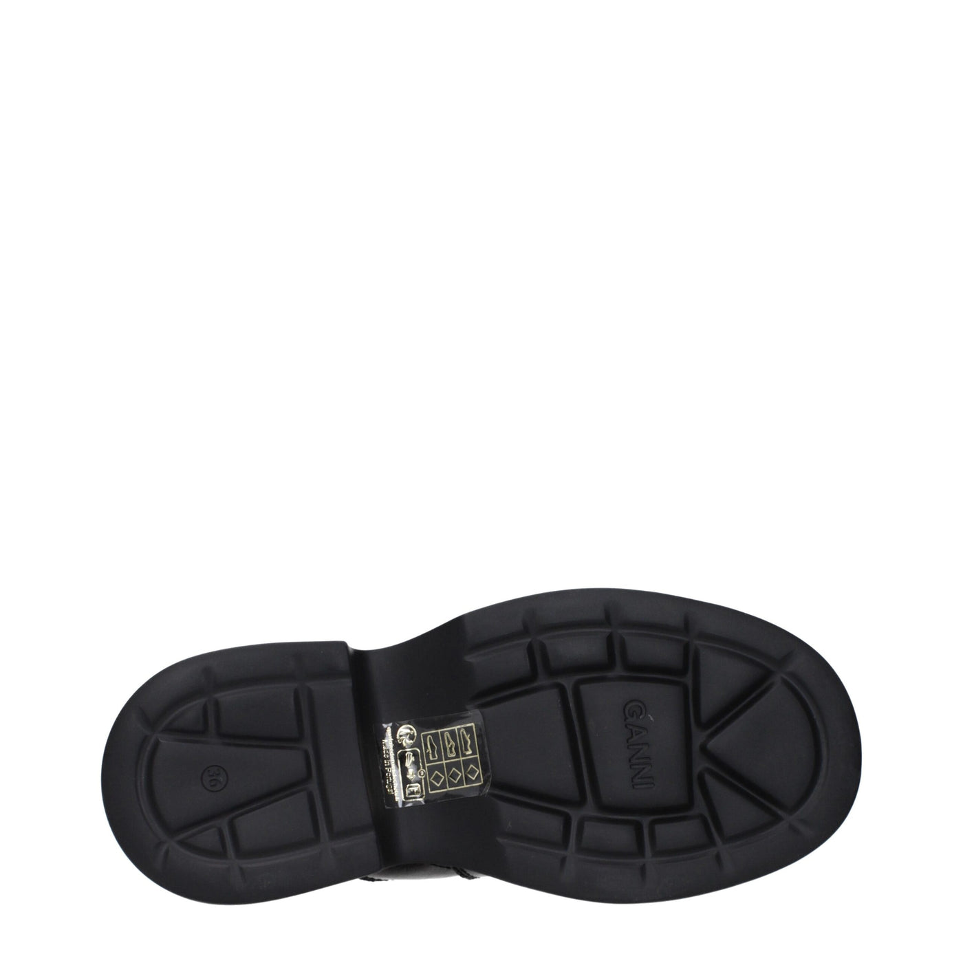 Ganni Schwarze Stoffslipper Sandalen