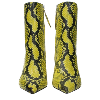 The Attico Gelbe Lederstiefeletten
