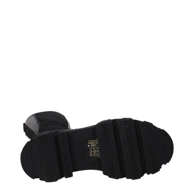 Ganni Schwarzes Leder Over The Knee