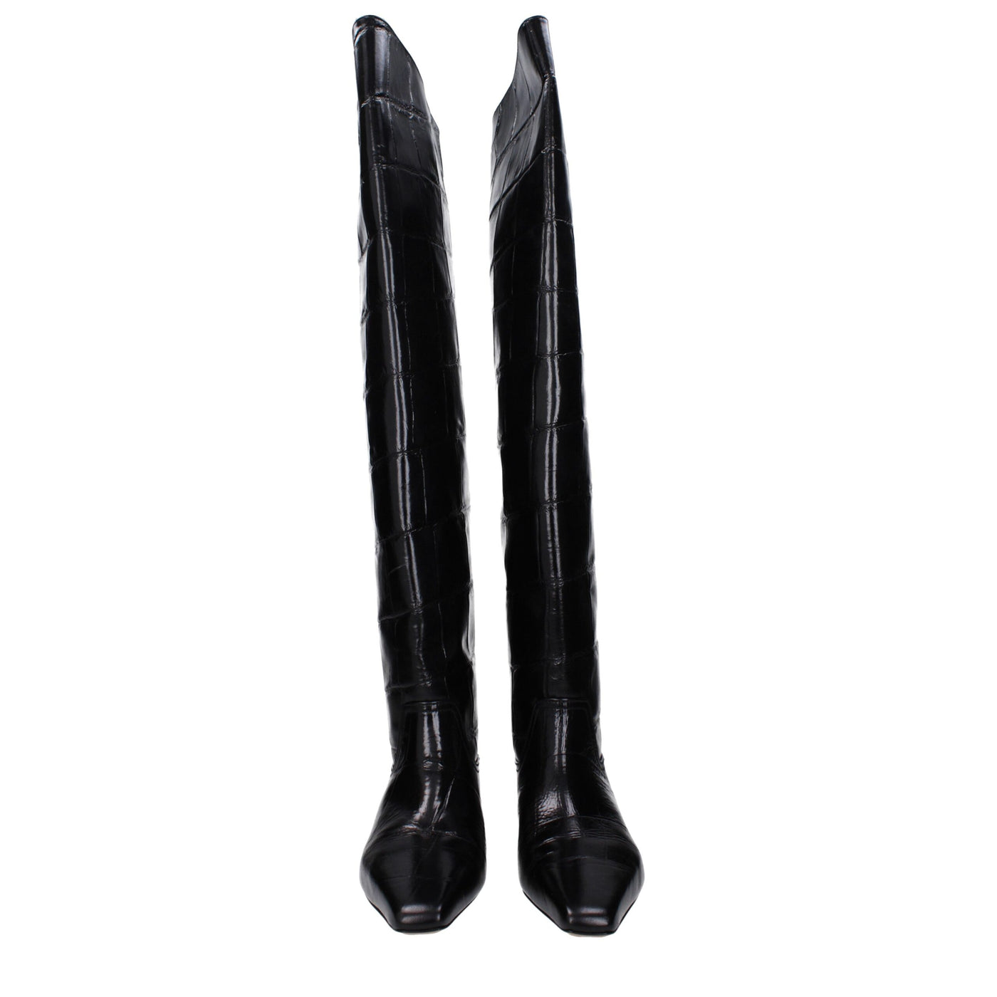 Paris Texas Schwarzes Leder Over The Knee