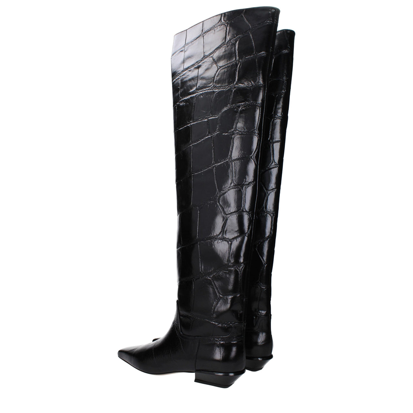 Paris Texas Schwarzes Leder Over The Knee