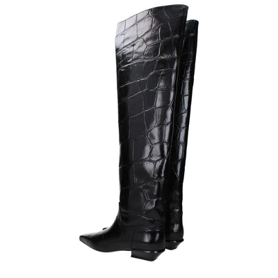 Paris Texas Schwarzes Leder Over The Knee