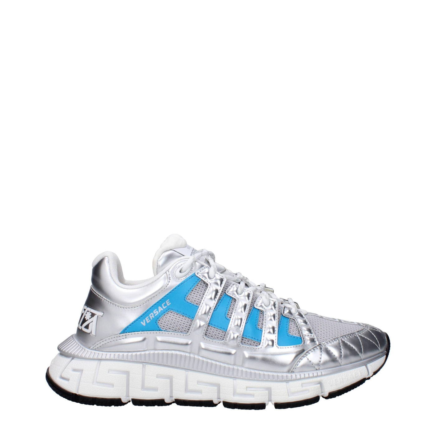 Versace Graue Sportliche Turnschuhe aus Stoff