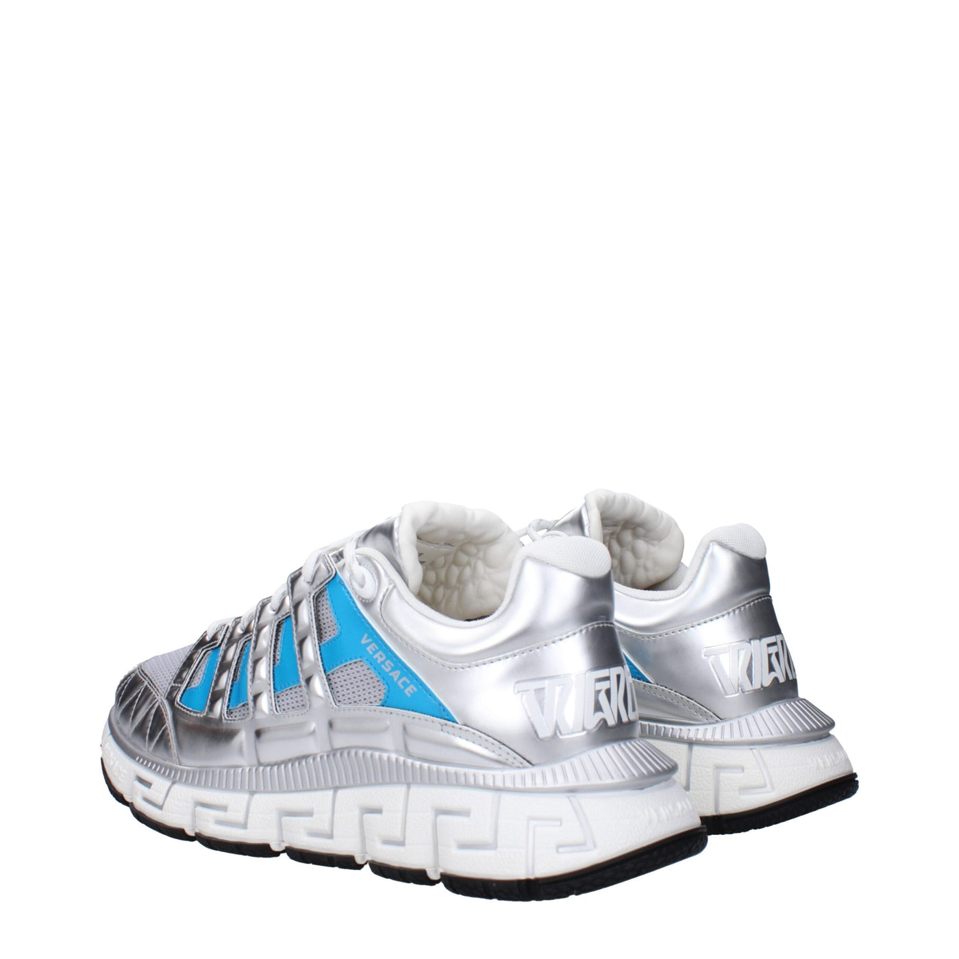 Versace Graue Sportliche Turnschuhe aus Stoff