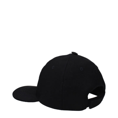 Stella McCartney Schwarze Baumwollmützen (Baseballmütze)
