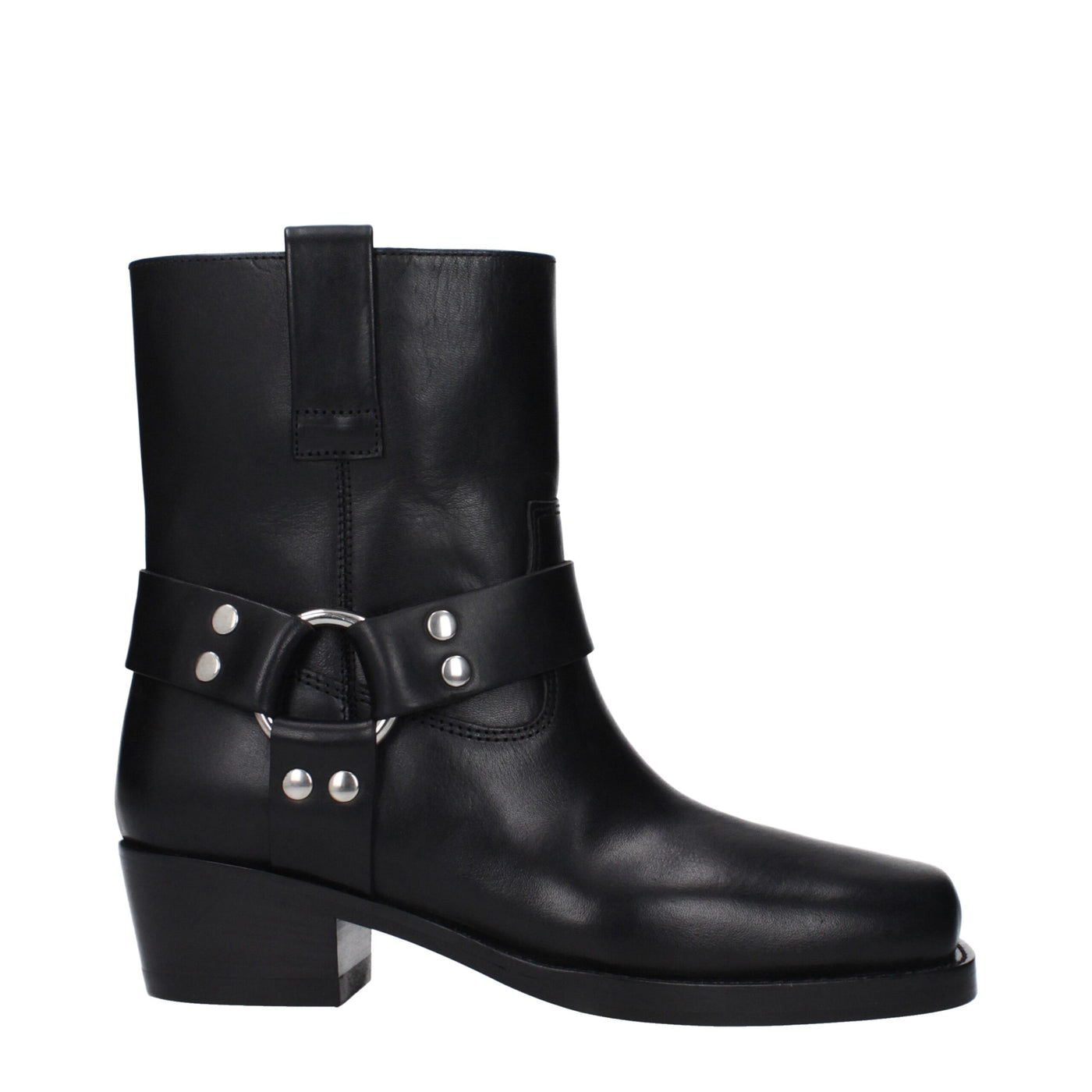 Paris Texas Schwarze Lederstiefeletten