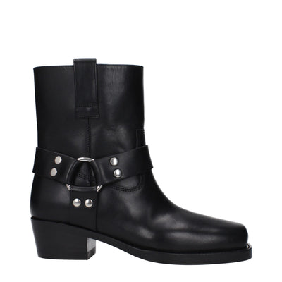 Paris Texas Schwarze Lederstiefeletten