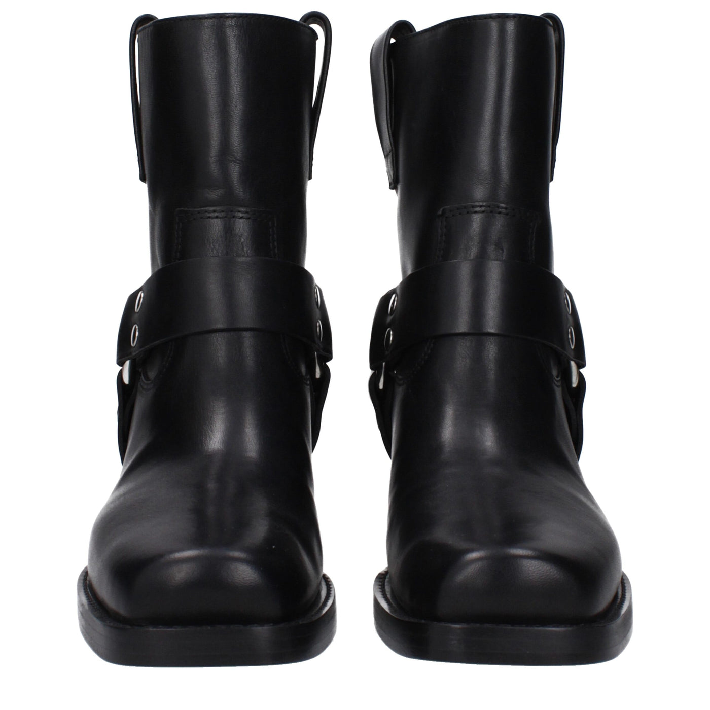 Paris Texas Schwarze Lederstiefeletten
