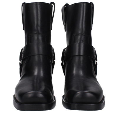 Paris Texas Schwarze Lederstiefeletten