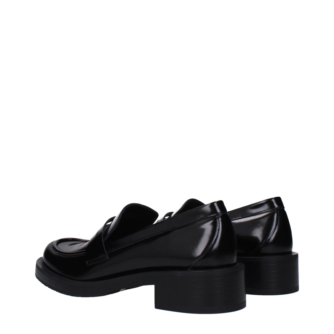Stuart Weitzman Schwarze Leder Slipper
