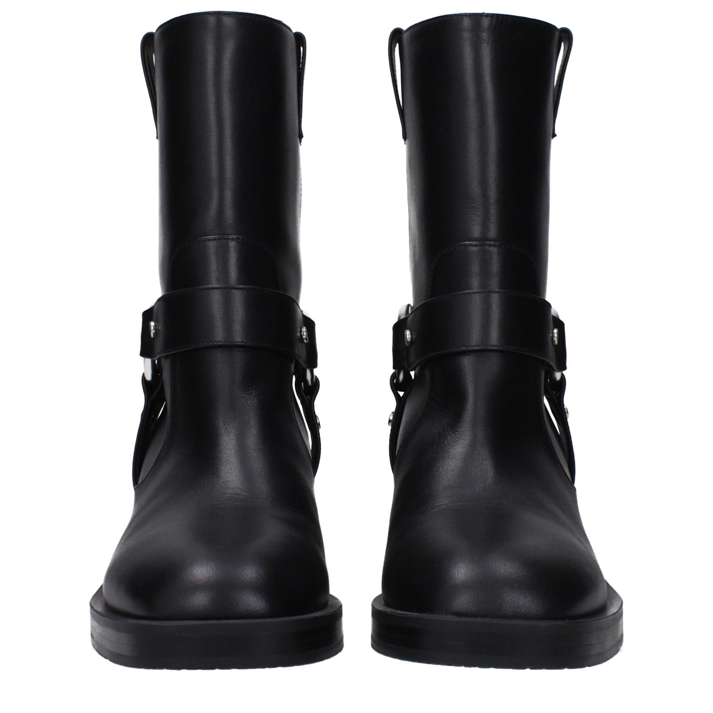 Stuart Weitzman Schwarze Lederstiefeletten