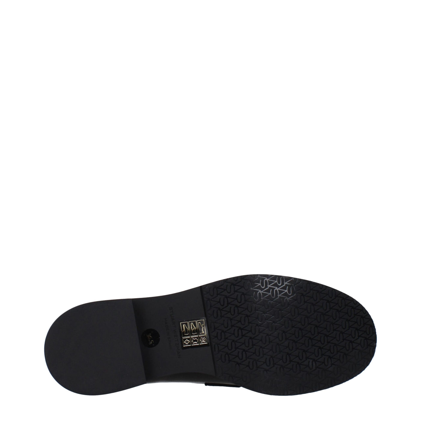 Stuart Weitzman Schwarze Leder Slipper