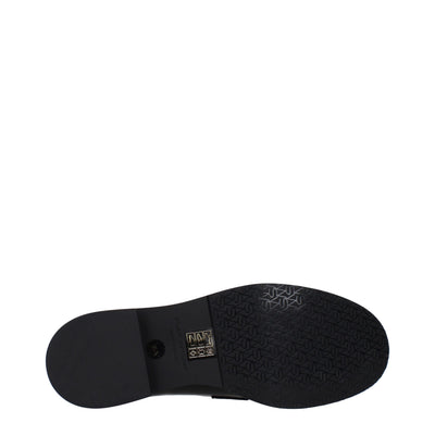 Stuart Weitzman Schwarze Leder Slipper
