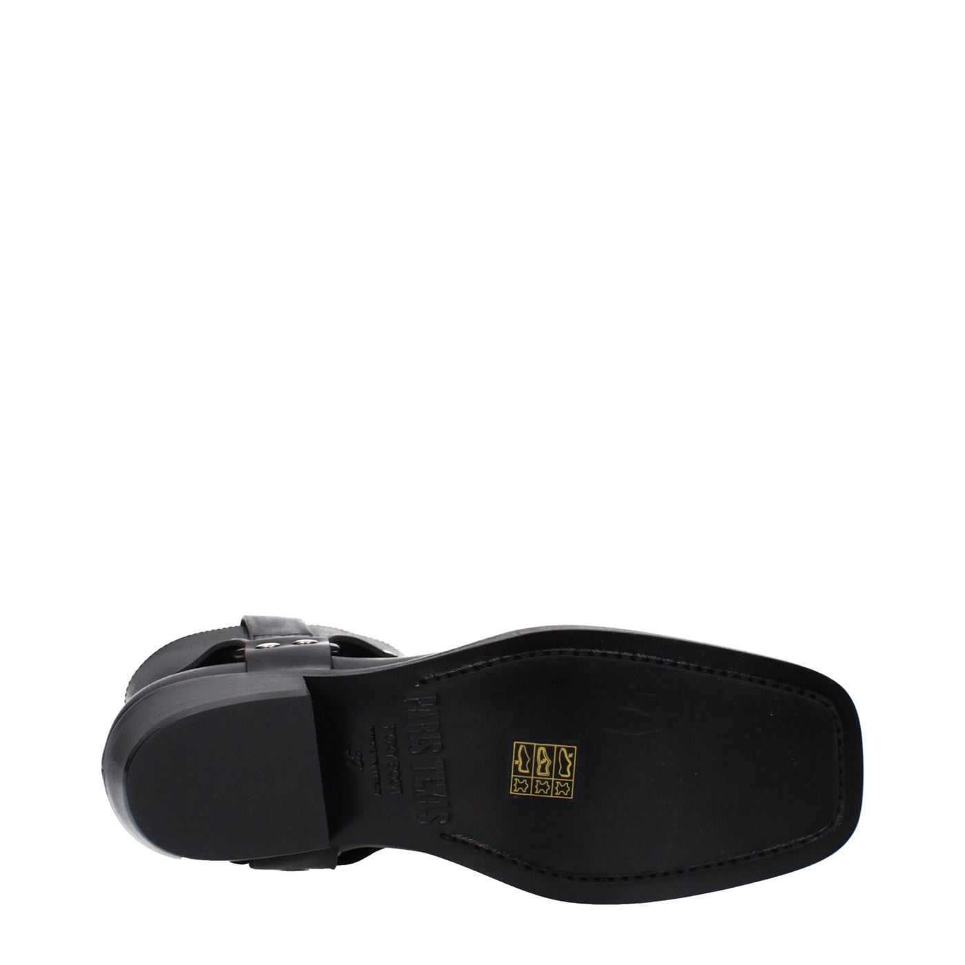 Paris Texas Schwarze Lederstiefeletten