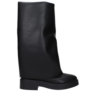 Casadei Schwarze Lederstiefel