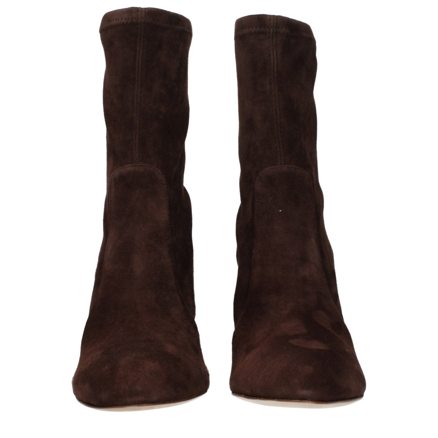 Stuart Weitzman Braune Lederstiefeletten