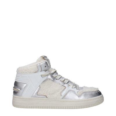 Philippe Model Graue Leder-High-Tops