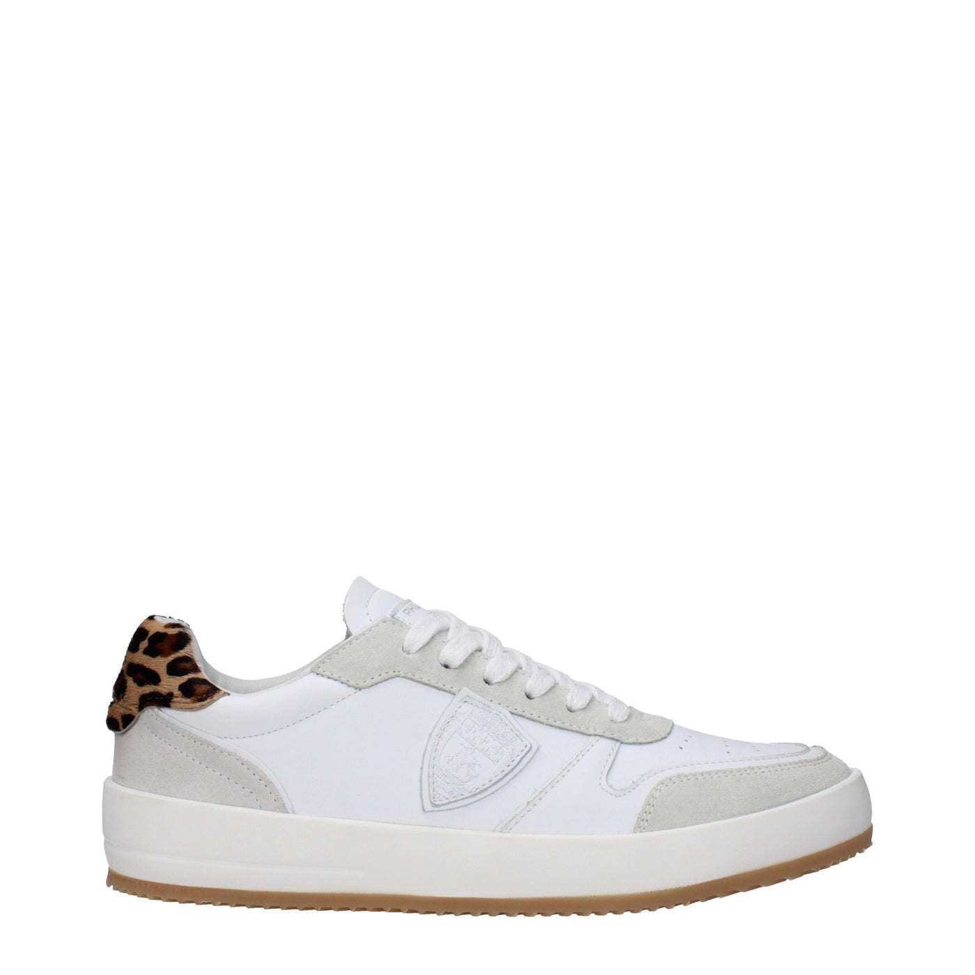 Philippe Model Weiße Leder-Low Tops
