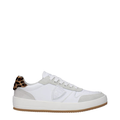 Philippe Model Weiße Leder-Low Tops