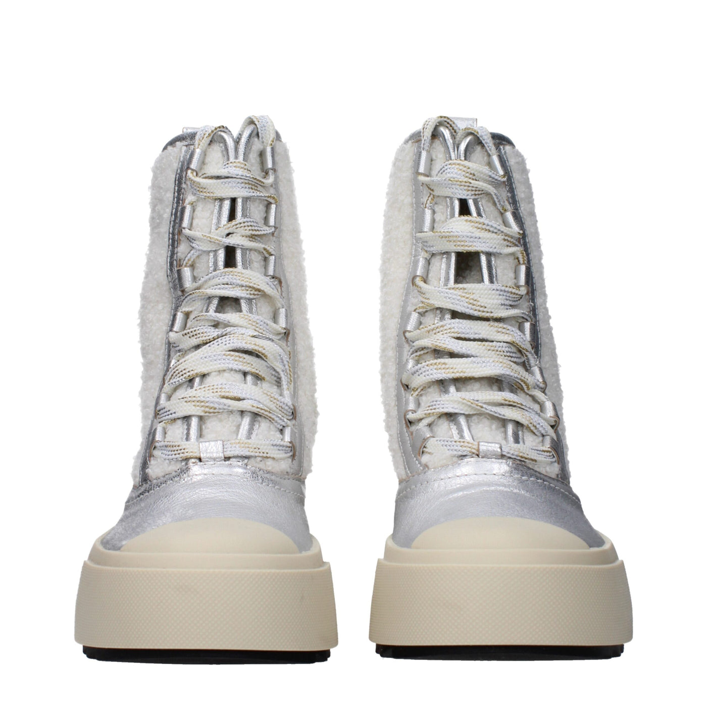 Philippe Model Graue Lederstiefeletten