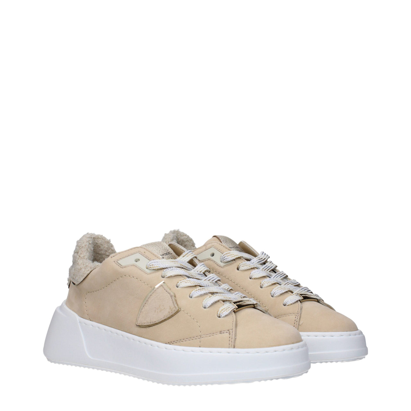 Philippe Model Beige Leder Low Tops
