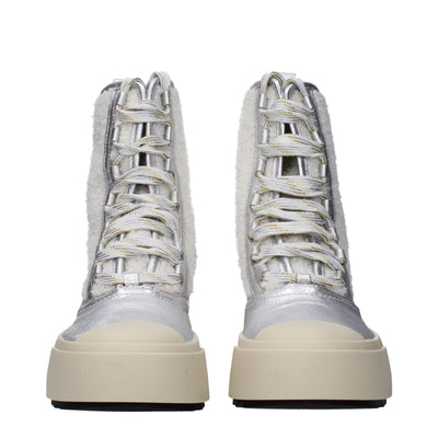 Philippe Model Graue Lederstiefeletten