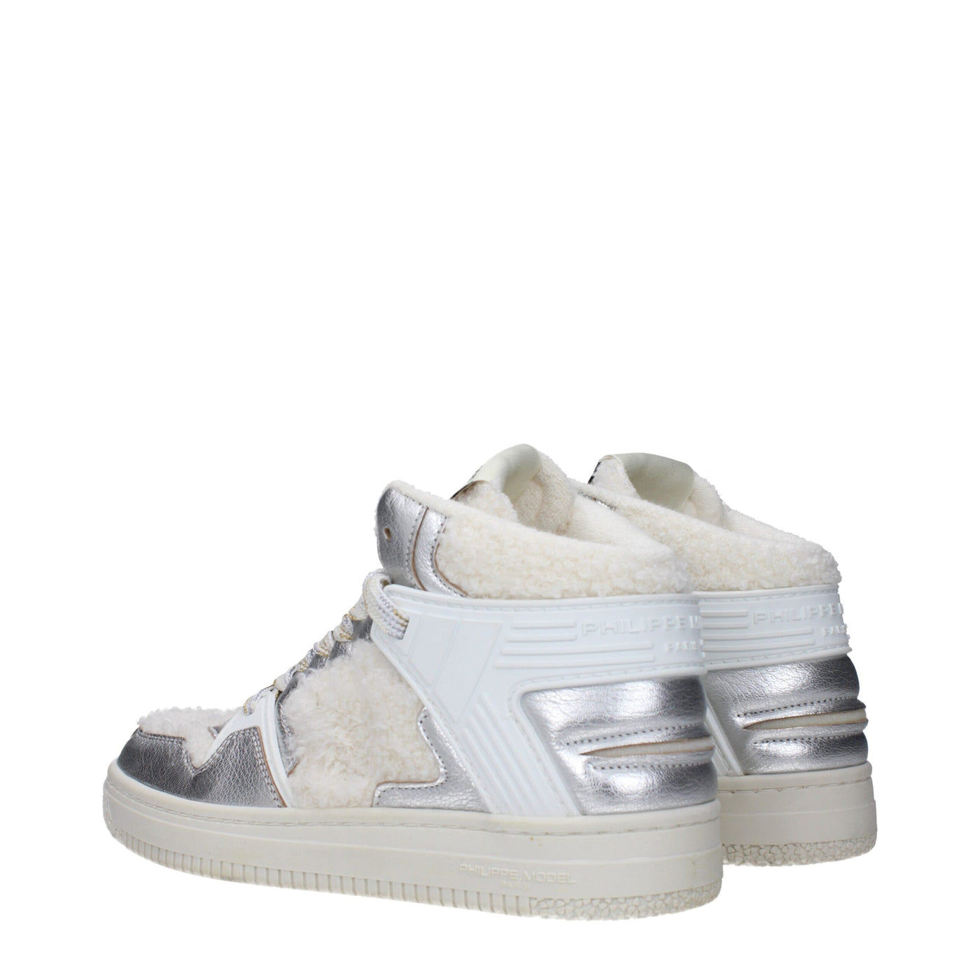 Philippe Model Graue Leder-High-Tops
