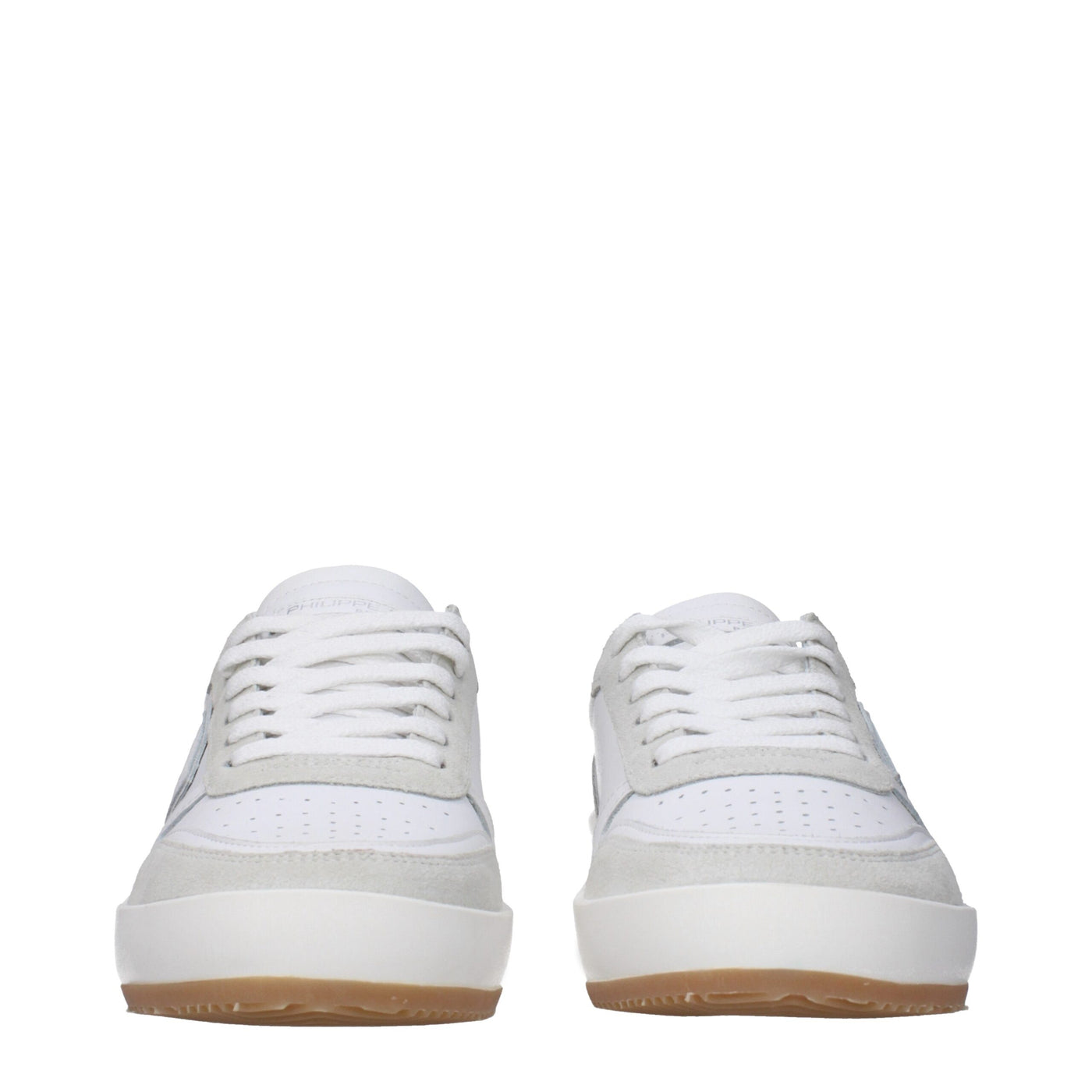 Philippe Model Weiße Leder-Low Tops