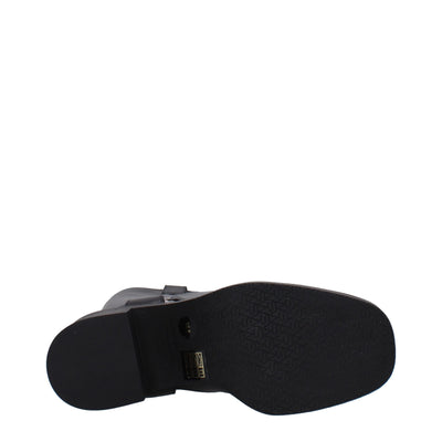 Stuart Weitzman Schwarze Lederstiefel mit hohem Absatz