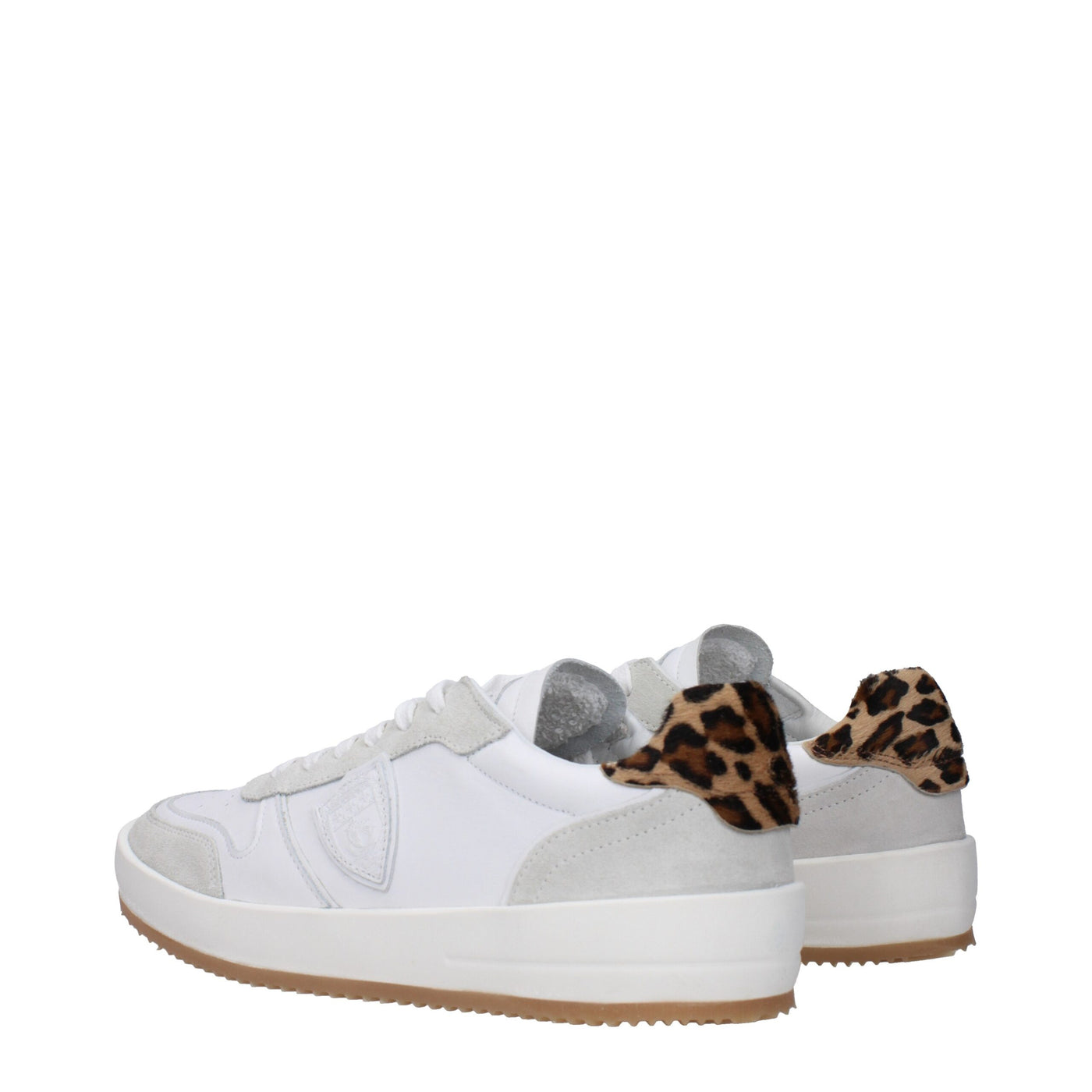 Philippe Model Weiße Leder-Low Tops