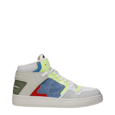 Philippe Model Weiße Stoff-High-Tops