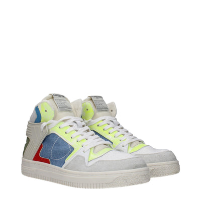 Philippe Model Weiße Stoff-High-Tops