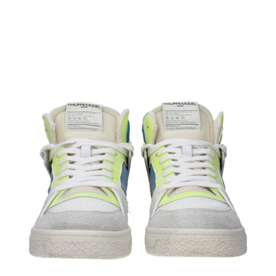 Philippe Model Weiße Stoff-High-Tops