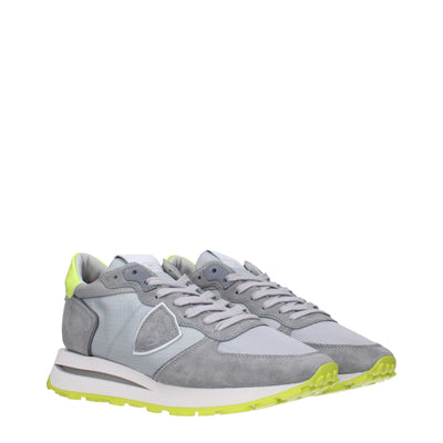 Philippe Model Graue Sportliche Turnschuhe aus Stoff