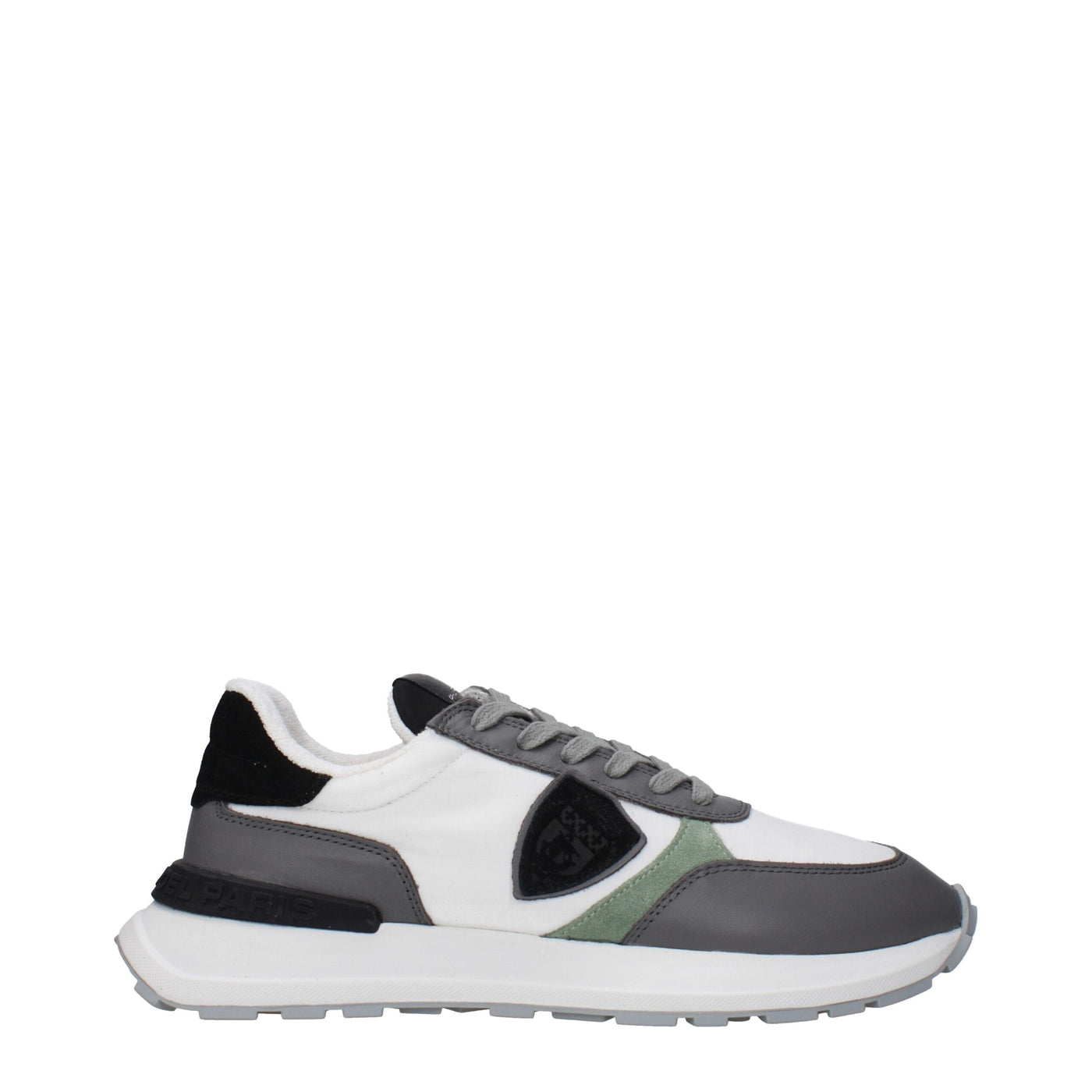 Philippe Model Weiße Stoff-Low Tops