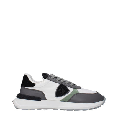 Philippe Model Weiße Stoff-Low Tops