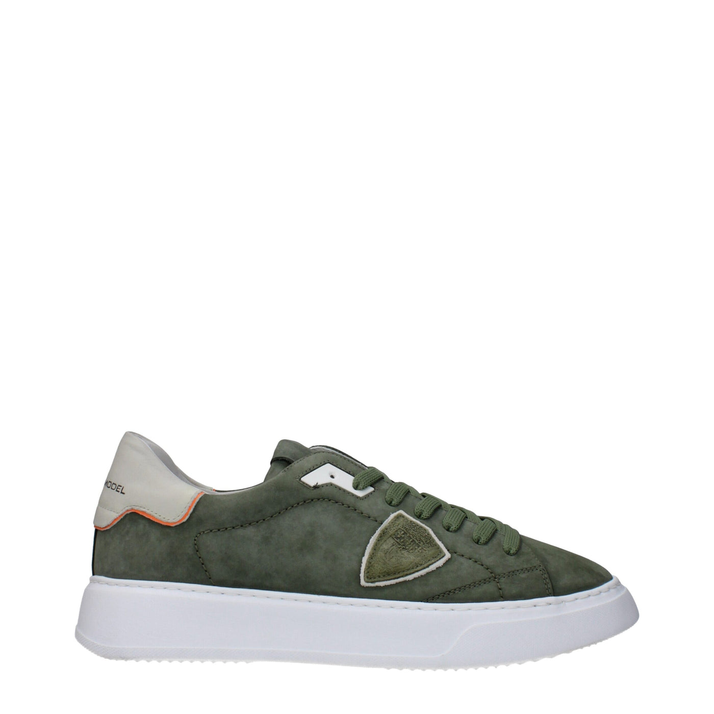 Philippe Model Grüne Leder-Low Tops
