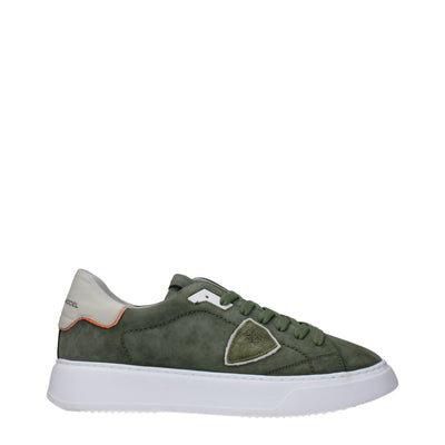 Philippe Model Grüne Leder-Low Tops