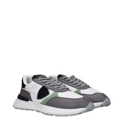 Philippe Model Weiße Stoff-Low Tops
