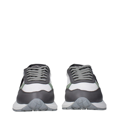 Philippe Model Weiße Stoff-Low Tops