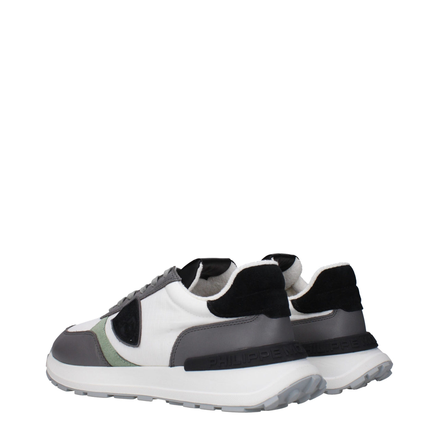 Philippe Model Weißer Stoff Sportliche Turnschuhe