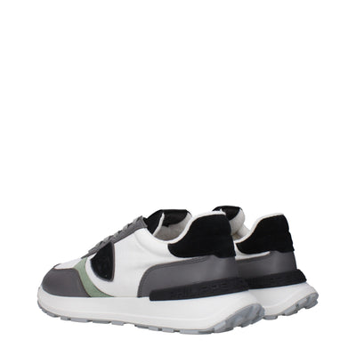 Philippe Model Weißer Stoff Sportliche Turnschuhe