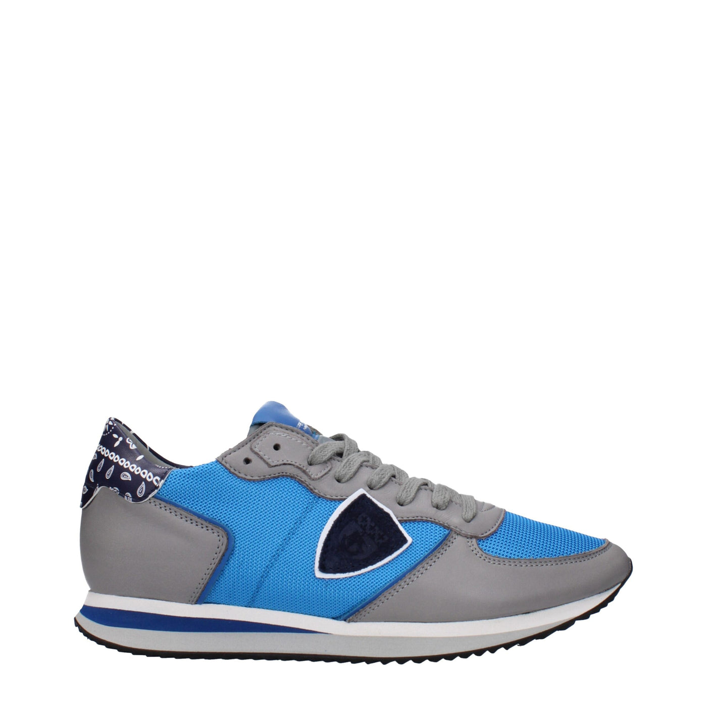 Philippe Model Blaue Stoff Low Tops