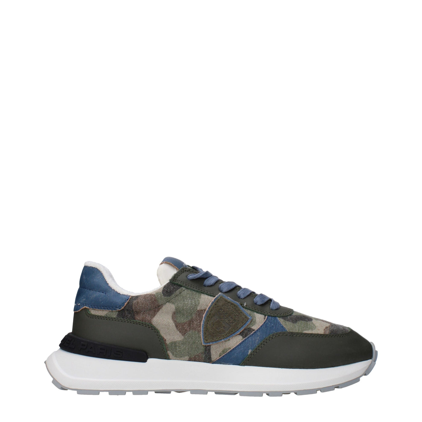 Philippe Model Grüner Stoff Sportliche Turnschuhe