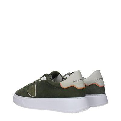 Philippe Model Grüne Leder-Low Tops