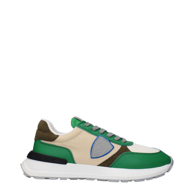 Philippe Model Grüner Stoff Low Tops