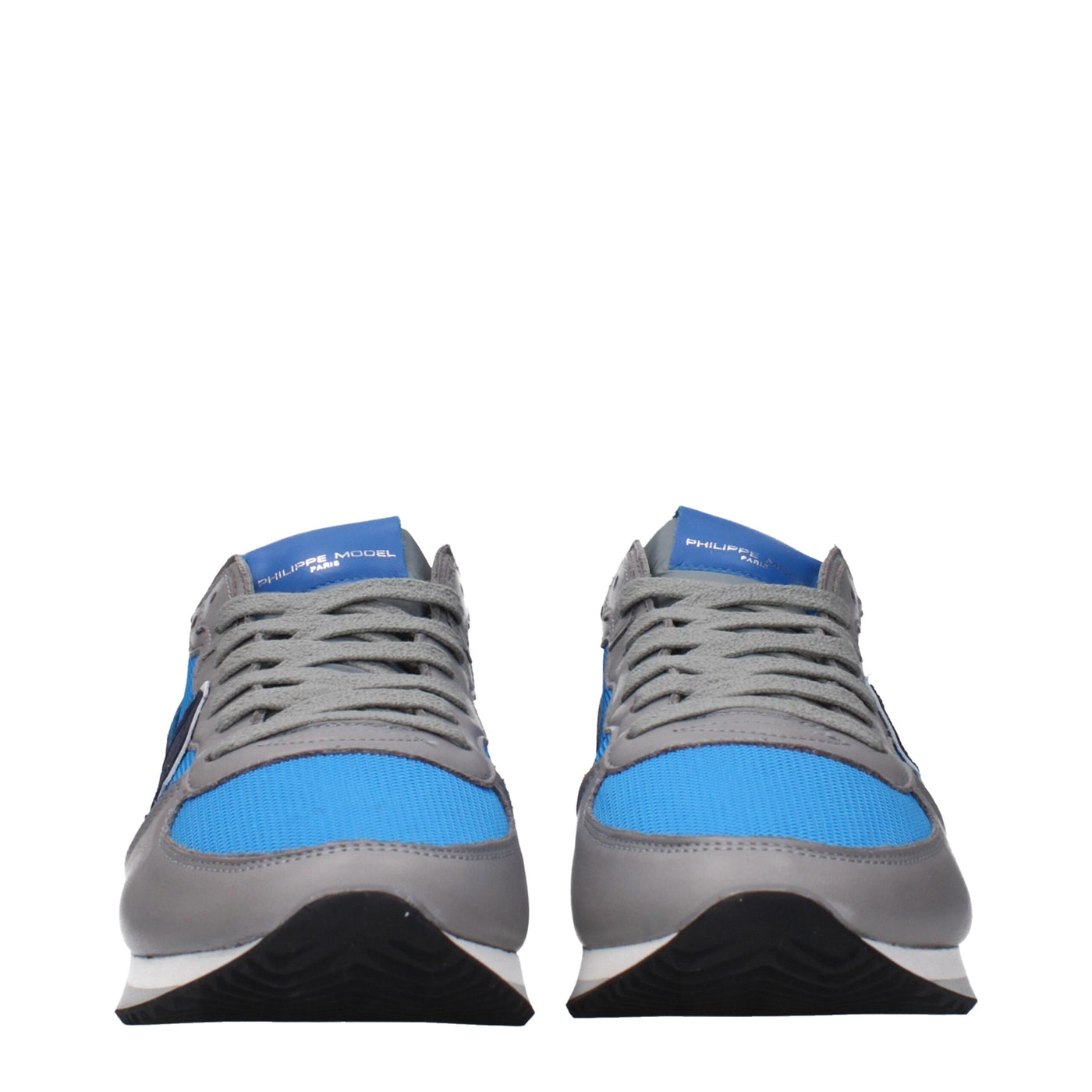 Philippe Model Blaue Stoff Low Tops