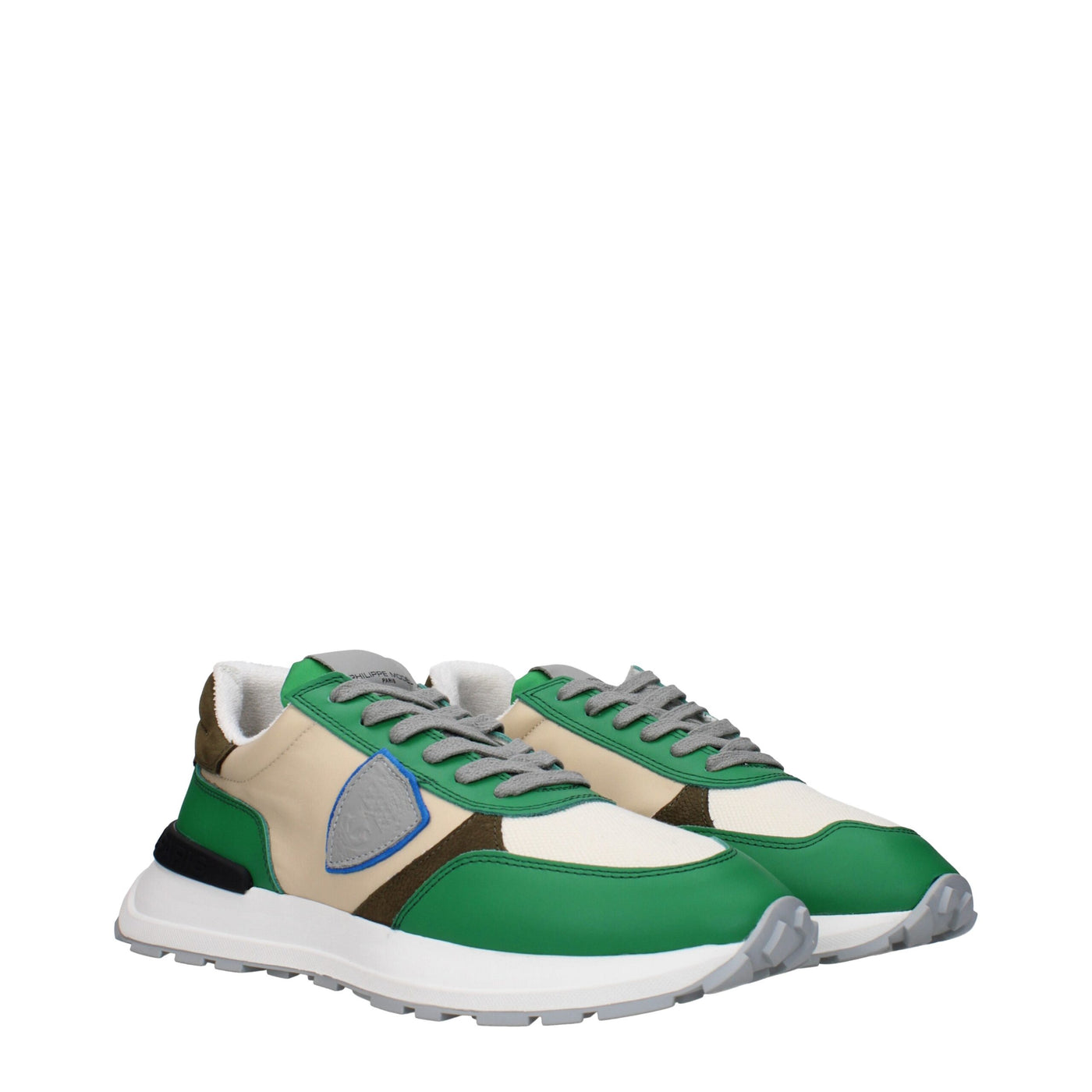 Philippe Model Grüner Stoff Low Tops